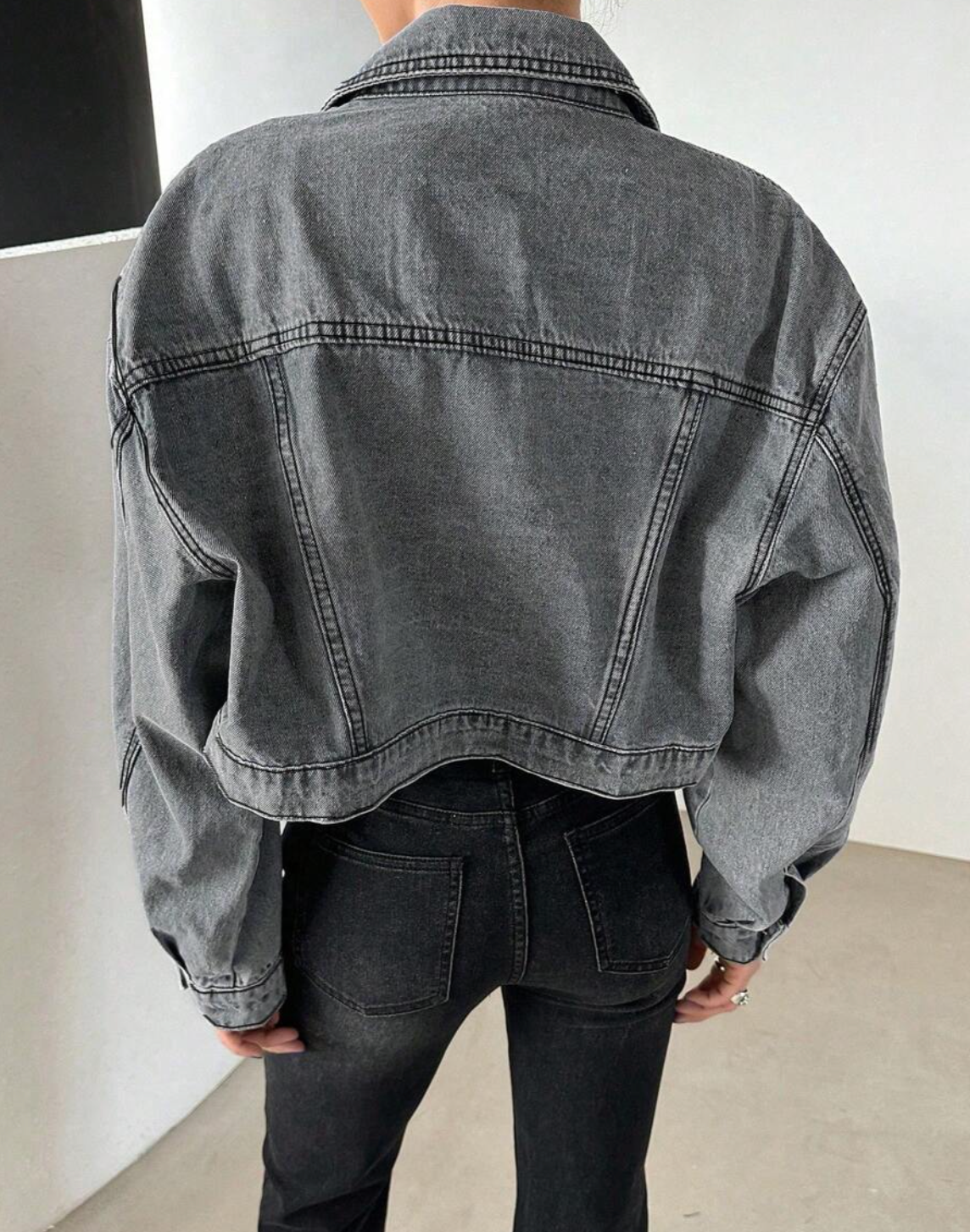 Cropped Denim Jacket