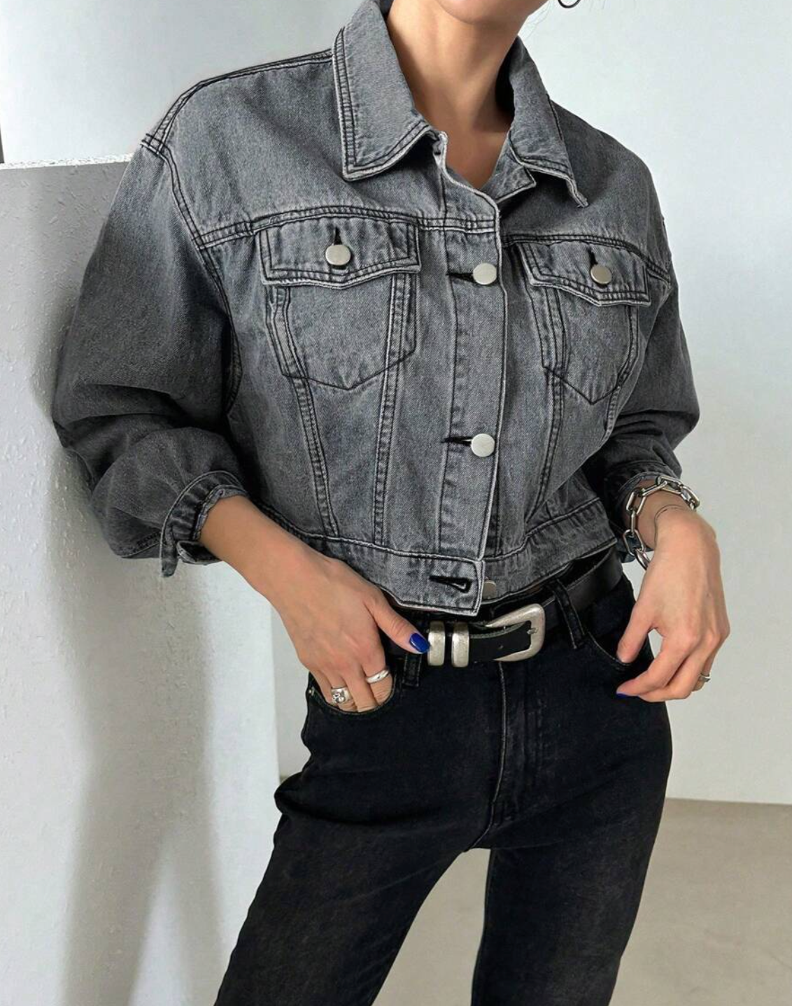 Cropped Denim Jacket